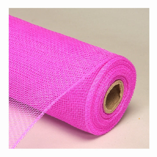 Decorative Poly Mesh Roll 21" x 10yd - Fuchsia