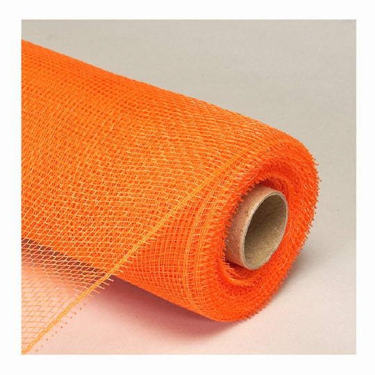Decorative Poly Mesh Roll 21" x 10yd - Orange