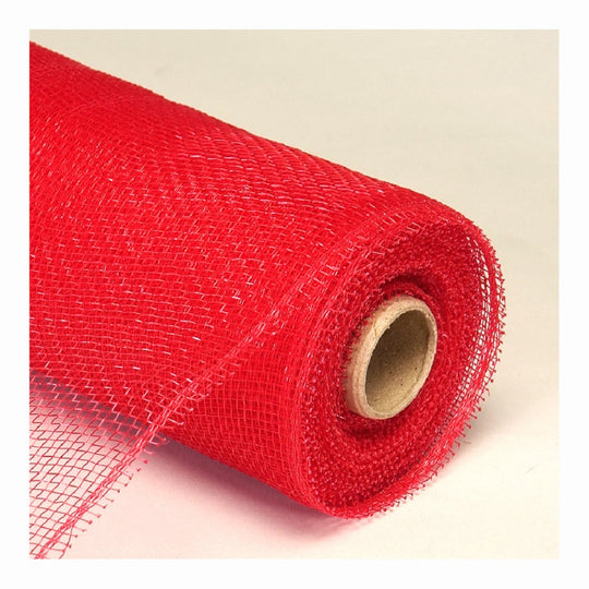 Decorative Poly Mesh Roll 21" x 10yd - Red