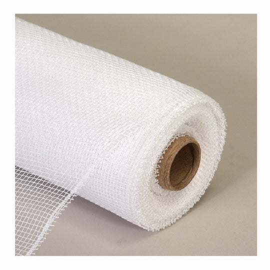 Decorative Poly Mesh Roll 21" x 10yd - White