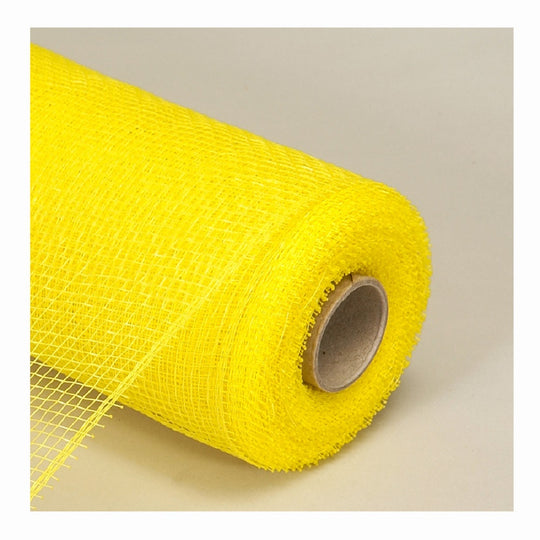 Decorative Poly Mesh Roll 21" x 10yd - Yellow