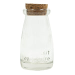 Round Glass Bottle with Cork Stopper - 4.125" Tall