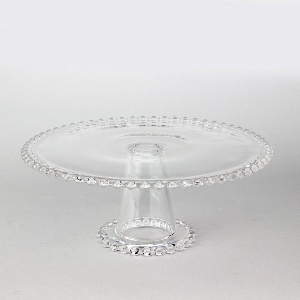 Beaded Edge Cake Stand - 10.5" - Events and Crafts-Dulcet Delights