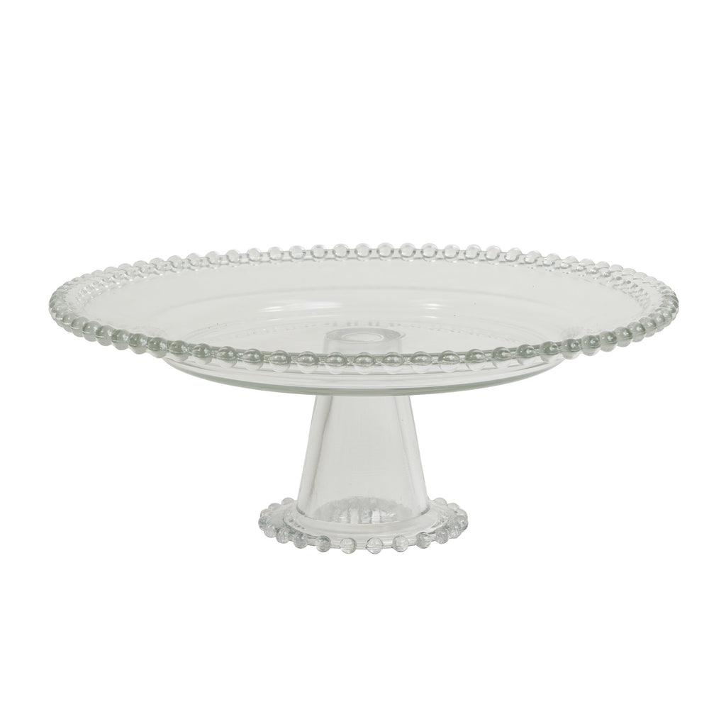 Beaded Edge Cake Stand - 12" - Events and Crafts-Dulcet Delights