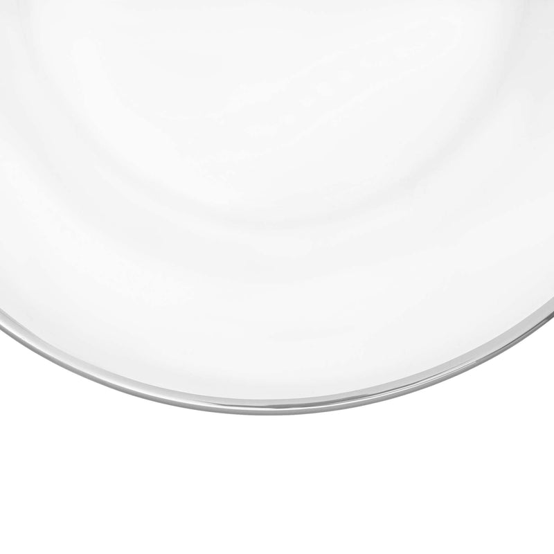 Classic Glass Charger Plate - Silver