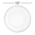 Classic Glass Charger Plate - Silver