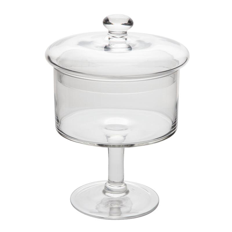 Glass Pedestal Candy Jar - 9.5"