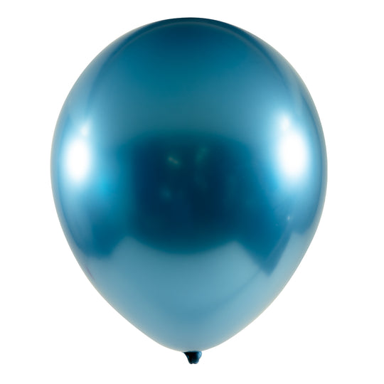 12" Chrome Latex Balloon - Blue