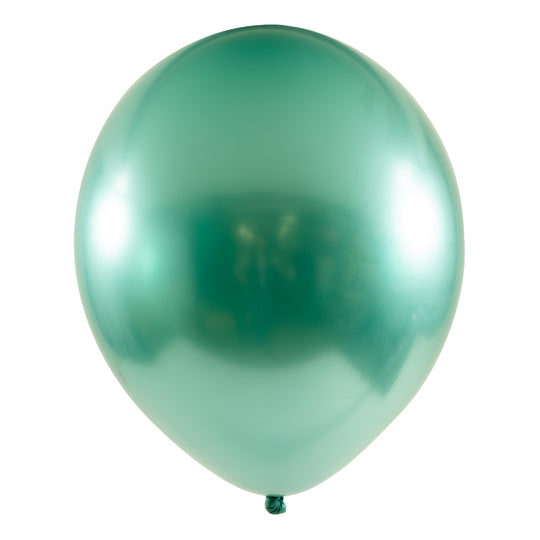 12" Chrome Latex Balloon - Green