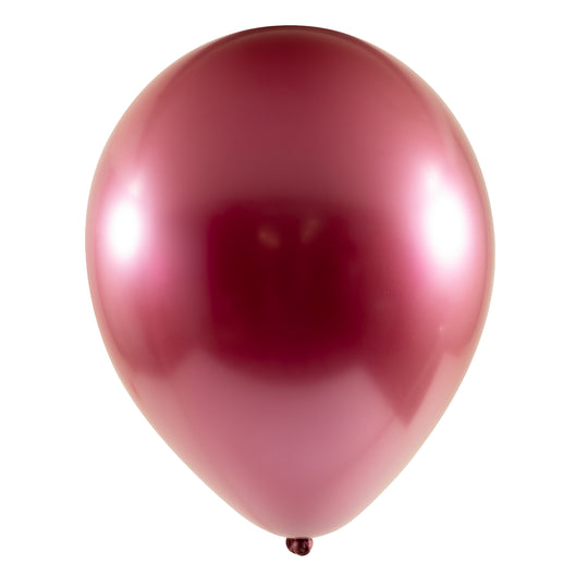 12" Chrome Latex Balloon - Red
