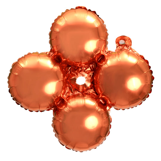 12" Quad Mylar Balloon 50pc/pack - Orange