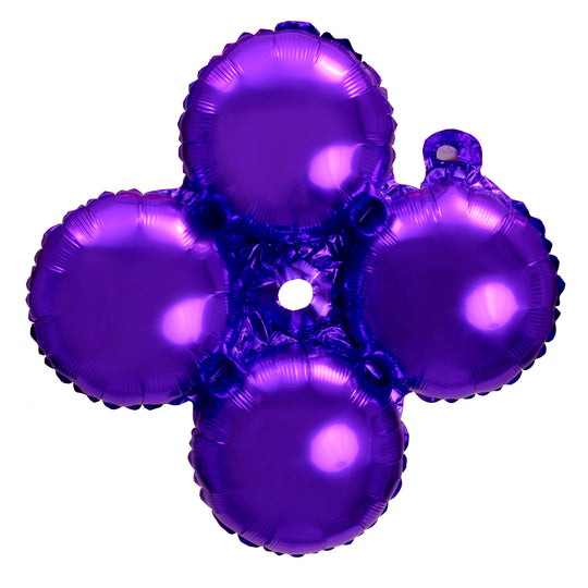 12" Quad Mylar Balloon 50pc/pack - Purple