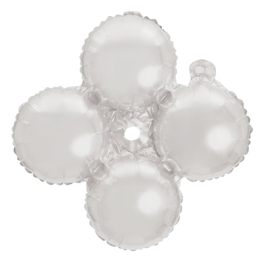 12" Quad Mylar Balloon 50pc/pack - White