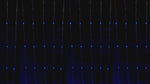 LED Waterfall Backdrop Curtain 600 LEDs 12ft x 8ft - Multicolor