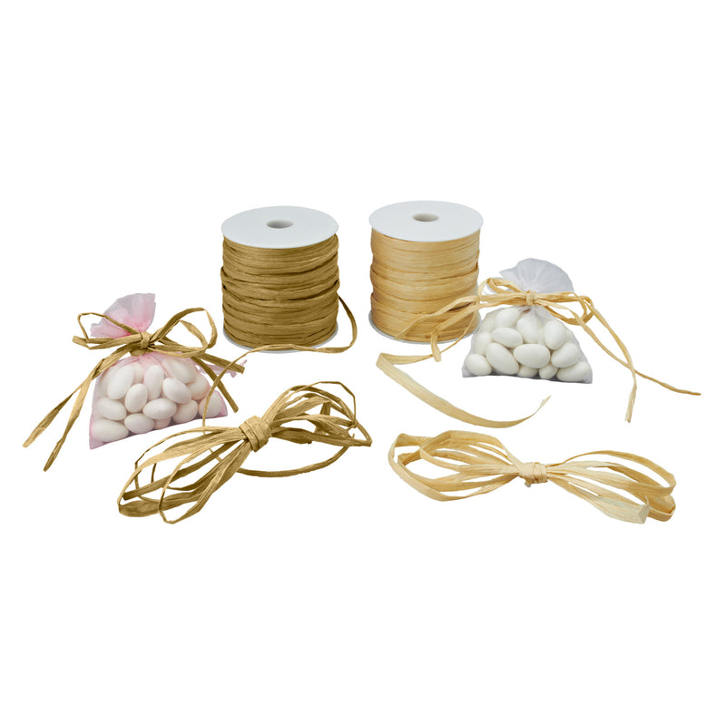 Raffia Roll - Natural - Events and Crafts-Simple Elements