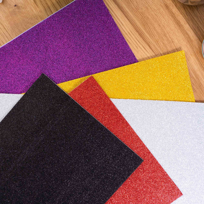 Large Glitter Foam Sheets - Multi colors