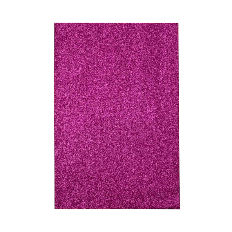 Large Glitter Foam Sheets - Magenta