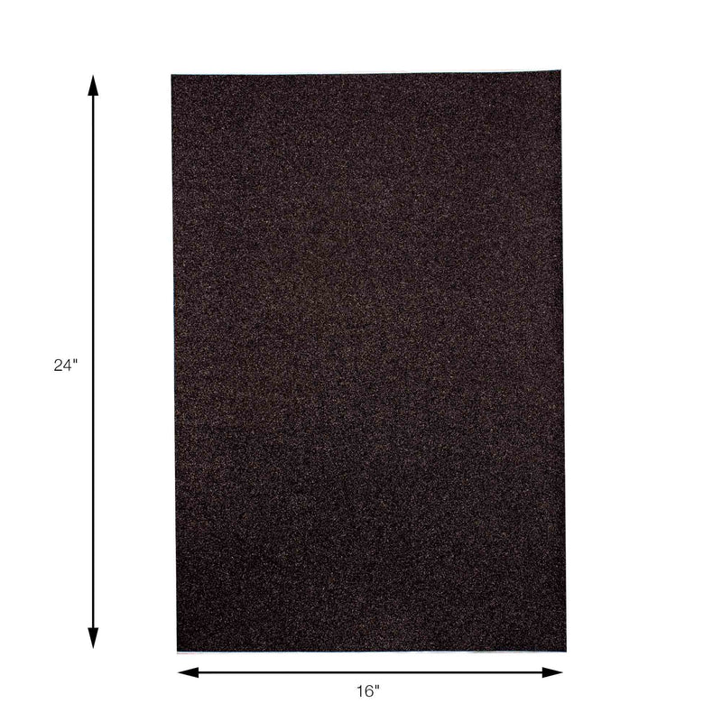 Large Glitter Adhesive Foam Sheet - Measurements