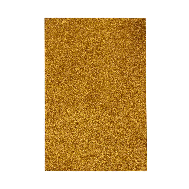Large Glitter Adhesive Foam Sheet - Gold