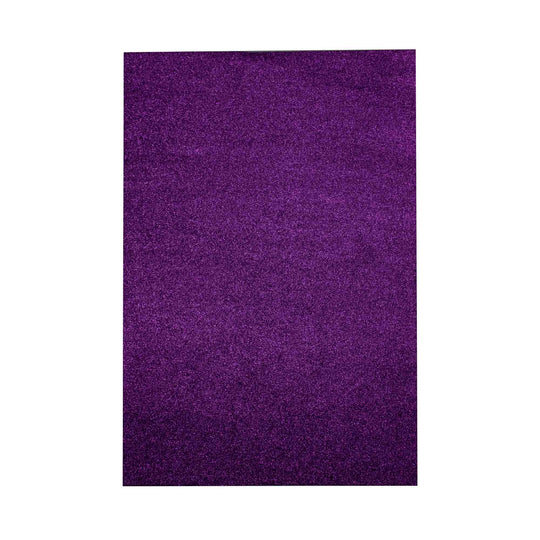 Large Glitter Adhesive Foam Sheet - Purple