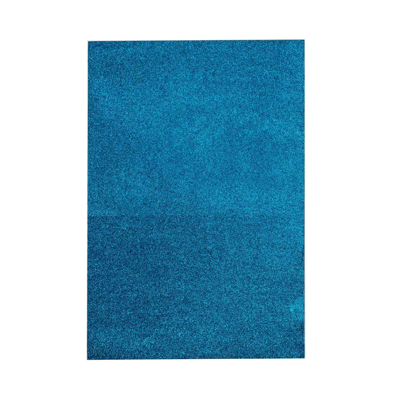 Large Glitter Foam Sheets - Turquoise - Events and Crafts-Events and Crafts