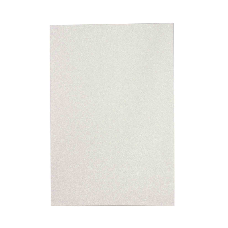 Large Glitter Adhesive Foam Sheet - White