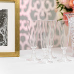 Plastic Tapered Champagne Flute on table