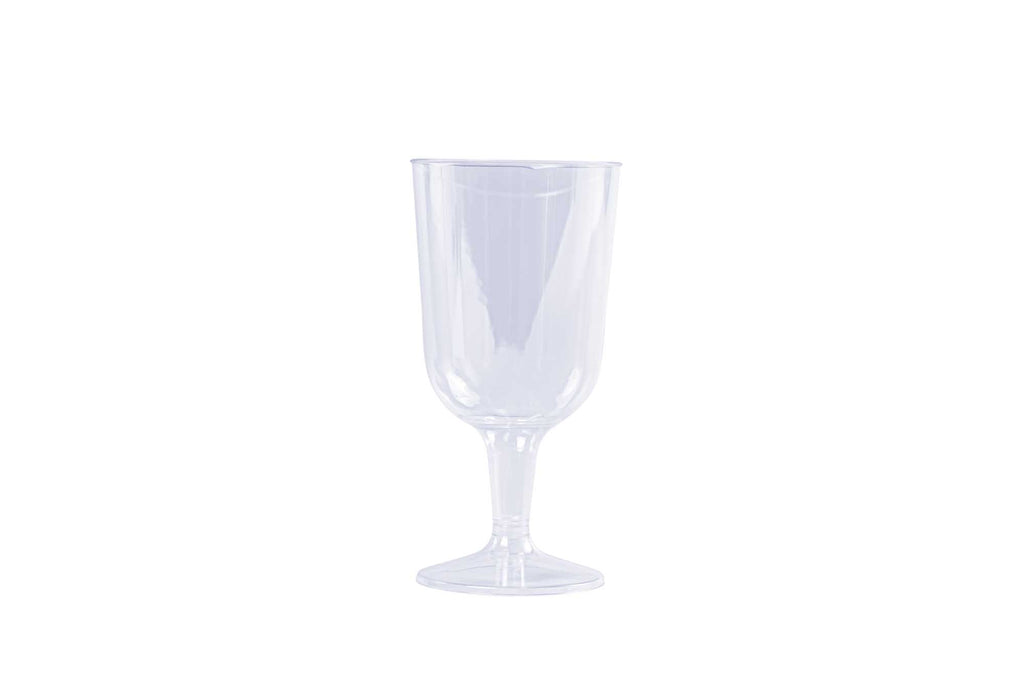 Clear Plastic Wine Glass