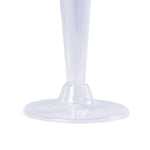 Bowl Shaped Plastic Champagne Glass stem