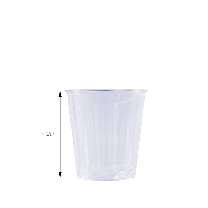 Plastic Shot Glass size diagram