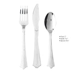 24 Pc. Plastic Cutlery Combo size guide