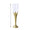 Plastic Filigree Champagne Flutes Gold with Dimensions