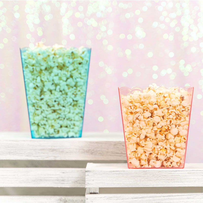 Scalloped Favor Box  6 inch with Popcorn