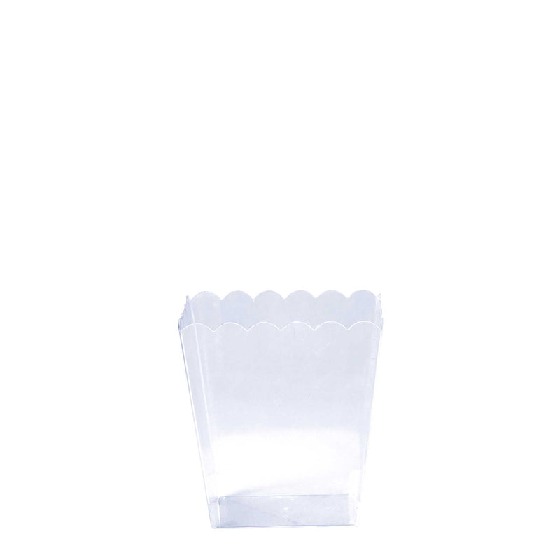 Scalloped Favor Box  6 inch Clear