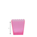 Scalloped Favor Box  6 inch Pink  Size Guide