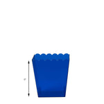 Scalloped Favor Box  6 inch Royal Blue Size guide