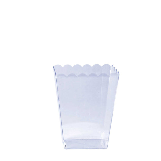 Large Plastic Scalloped Favor Box