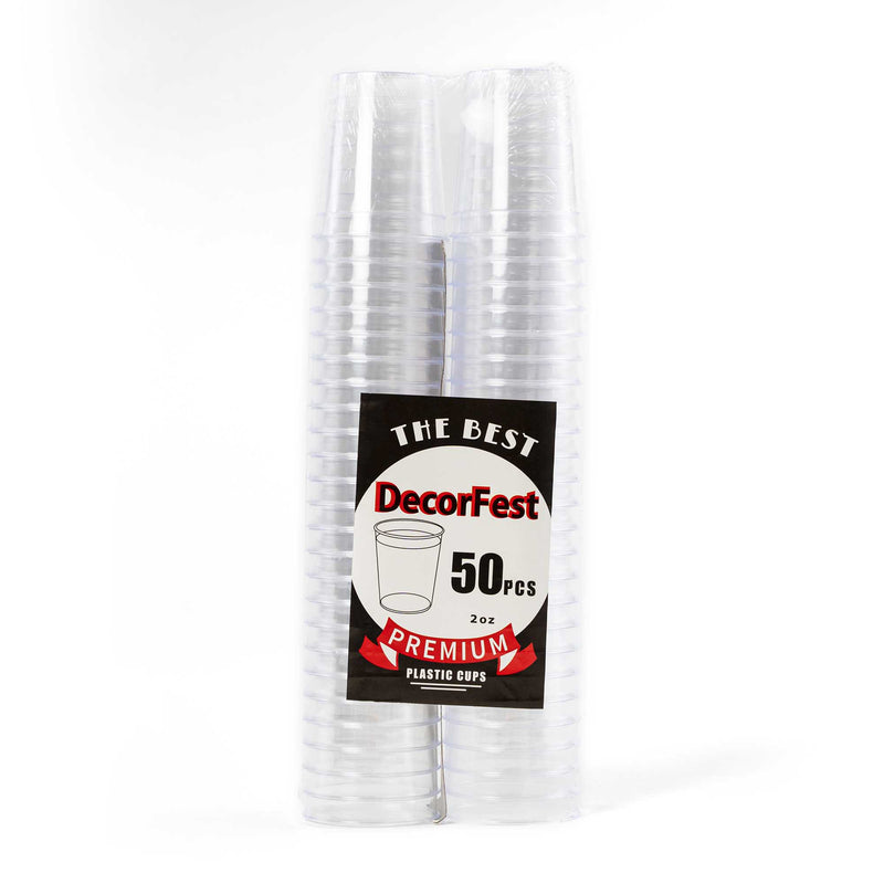 Plastic Shot Glass - 2 oz. - Events and Crafts