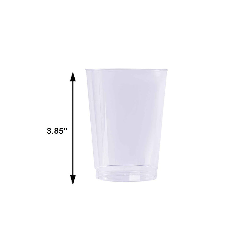 Premium Plastic Cup - 10 oz. clear measurements