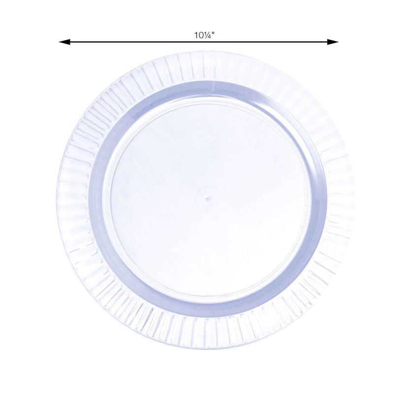 Nicole Deluxe Disposable Dessert Plate - Clear Measurements