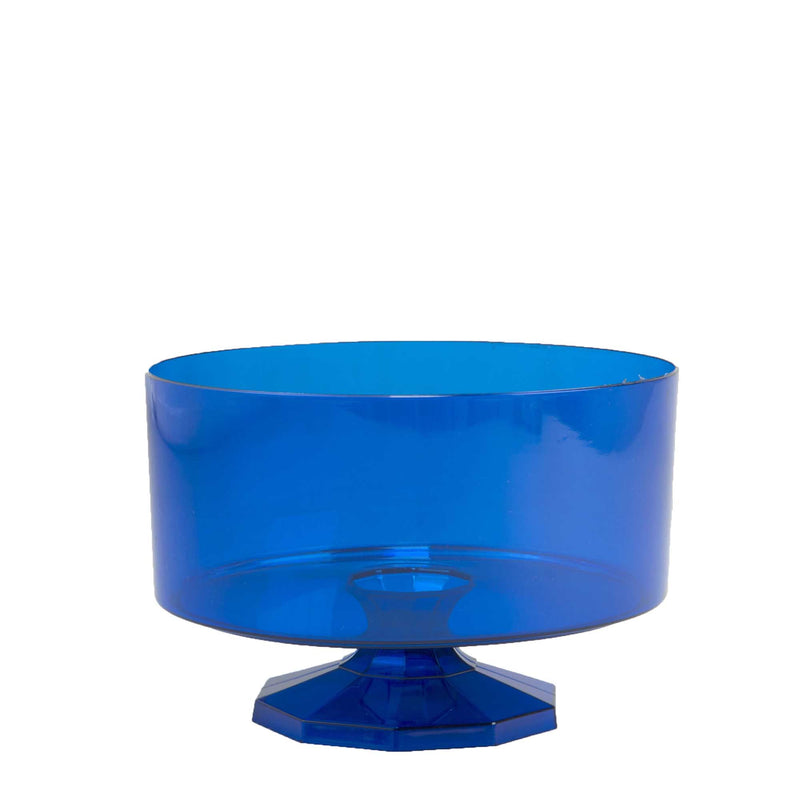 Flared Plastic Bowl  Royal Blue