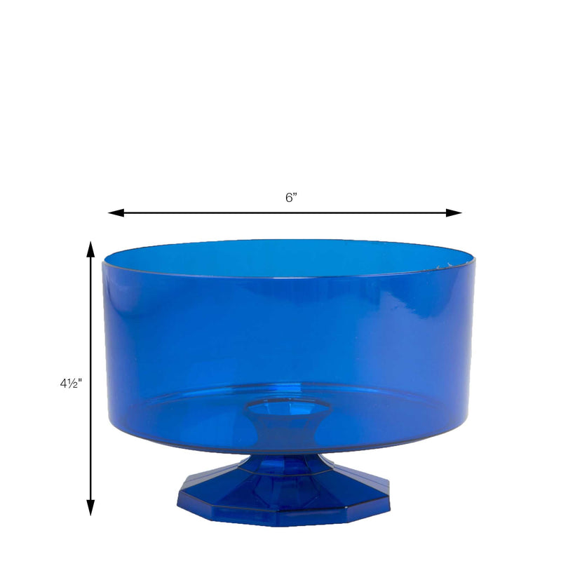 Flared Plastic Bowl  Royal Blue Size guide