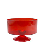 Flared Plastic Bowl  - Red