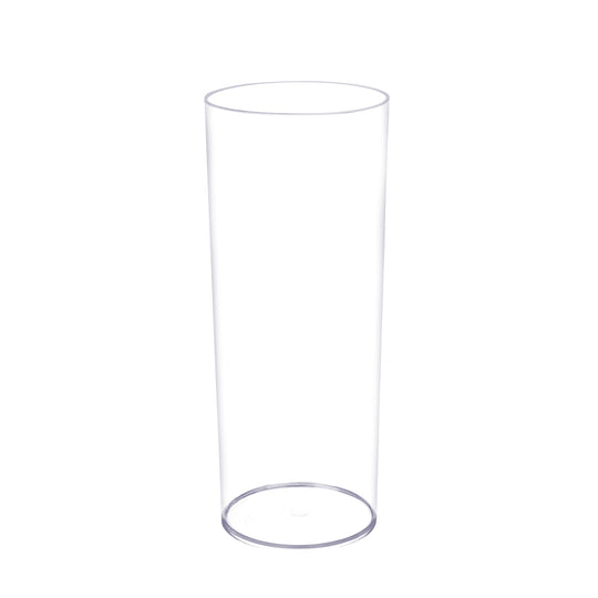 10 Inch Plastic Floral Cylinder Vase