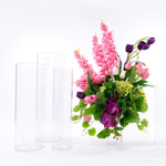 12 Inch Plastic Floral Cylinder - Events and Crafts-DecorFest