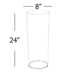 24 Inch Plastic Floral Cylinder - Events and Crafts-DecorFest