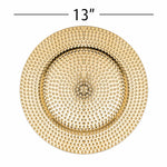 Beaded Plastic Charger Plate 13" - Set of 6 - Events and Crafts-Simply Elegant