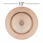 Beaded Plastic Charger Plate 13" - Set of 6 - Events and Crafts-Simply Elegant