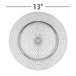 Beaded Plastic Charger Plate 13" - Set of 6 - Events and Crafts-Simply Elegant