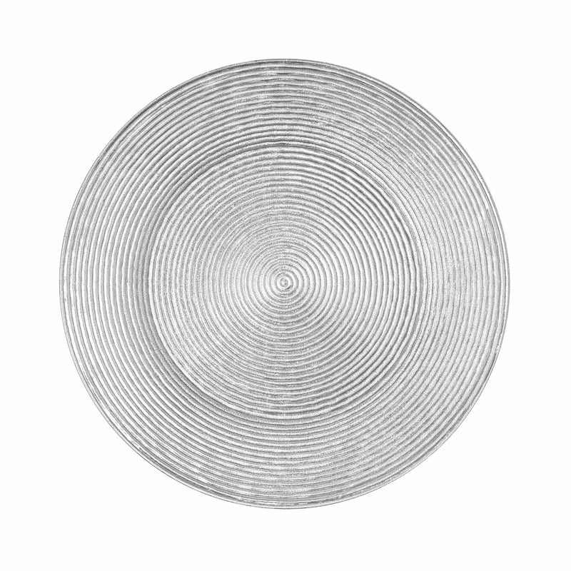 Concentric Circles Plastic Charger Plate 13" - Set of 6 - Events and Crafts-Simply Elegant